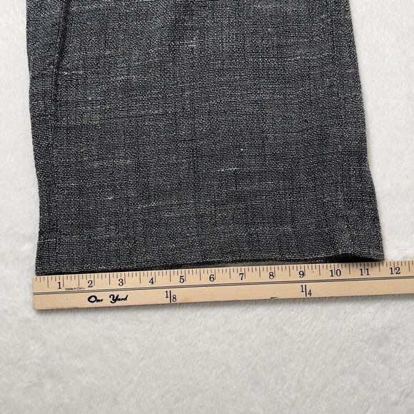 Eileen Fisher Linen Blend Pants Sz 3X Gray Elastic Waist Wide Leg High Rise - Picture 9 of 9